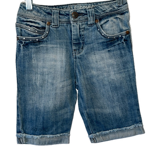 Mossimo Supply CO, SZ S-6/6X, Waist 11.5”, 15”, Sparkles on Pockets